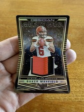 2018 Panini Obsidian Baker Mayfield Rookie Galaxy Gear Patch /25