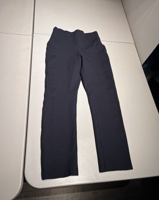 Spanx Pants Women s Small Blue On The Go Kick Casual Pull On Rayon Nylon 27x28.5