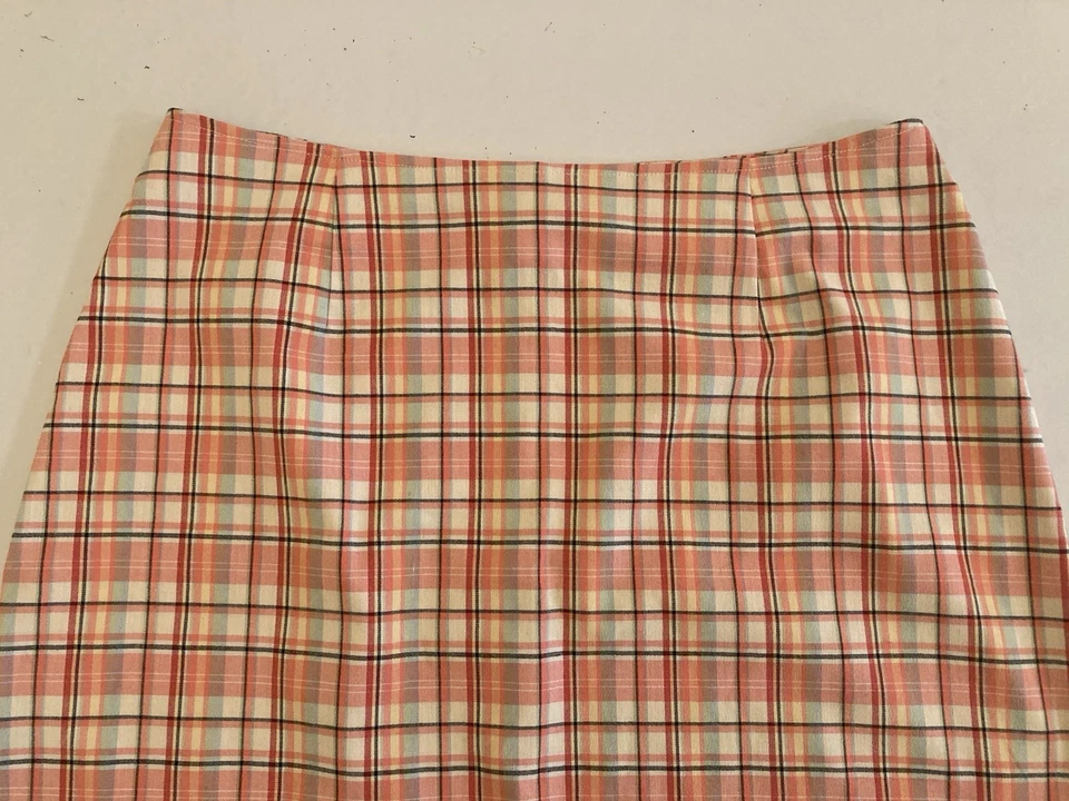 Minifalda a cuadros vintage limitada America Y2K para mujer talla 14 pastel preppy años 90 Foto 2 de 4