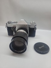 Sears TLS 35mm Film Camera with Vivitar 135mm F3.5 Lens TESTED Works