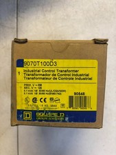Square D 9070T100D3 0.1 kVA 208V-120V Control Electrical Transformer