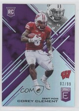 2017 Panini Elite Draft Picks Aspirations Purple 2/99 Corey Clement #177 s3g