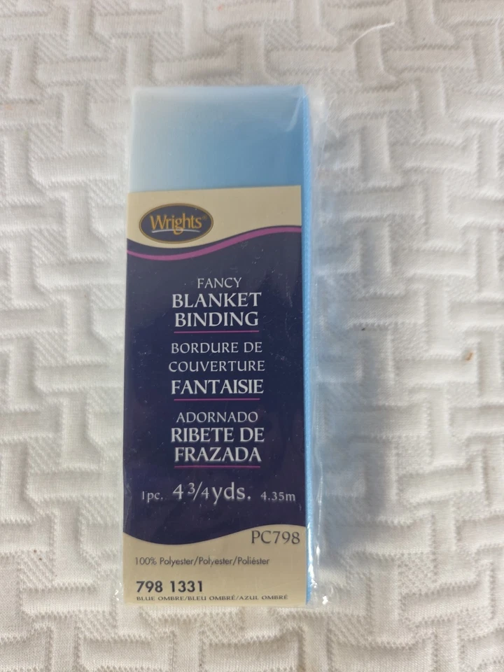 Encadernação de cobertor de cetim Wrights - 4 3/4 jardas cada - 100% poliéster Escolha uma cor! - Imagem 2 de 4