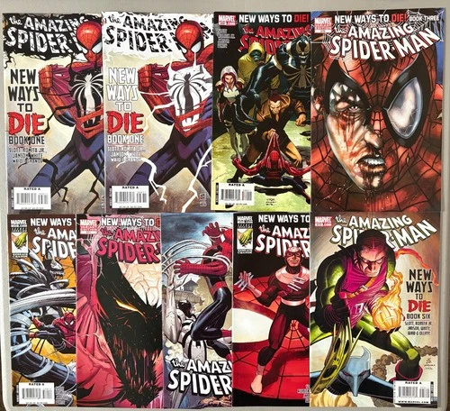 AMAZING SPIDERMAN #568-573 COMPLETE RUN (LOT OF 9) 1ST ANTI-VENOM (2008) MARVEL
