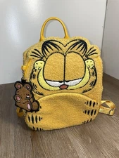 Bioworld Garfield Pookie Cute Plush Chenille Orange Mini Backpack