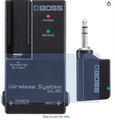 Boss WL50 Wireless System for Guitar - Black