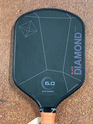 Used Six Zero Black Diamond RG16MM Pickleball Paddle | GREAT CONDITION