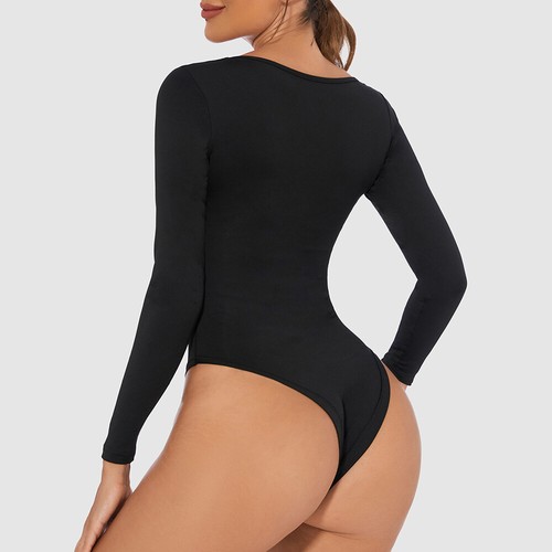 Women Bodysuit Shaper Basics Tummy Control Full Body Shapewear Seamless Jumpsuit - Picture 12 of 27