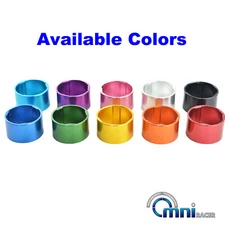 1-1/8" OMNI Racer WORLDS LIGHTEST Alloy Headset Spacer Set: 2,3,5,10,15,20mm