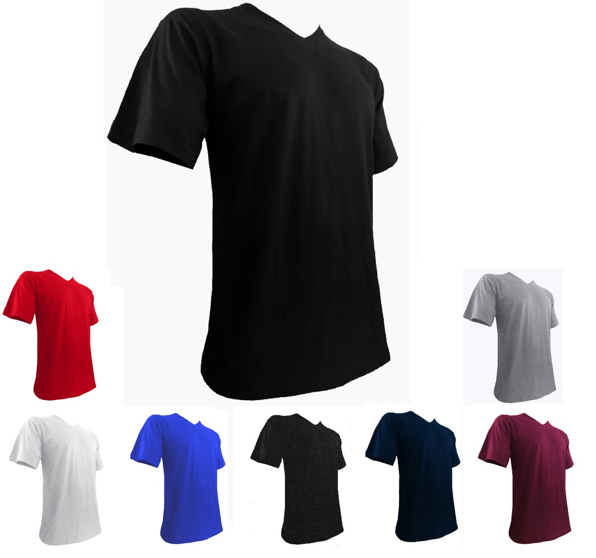 Styllion Big and Tall Mens Shirts V Neck Mid Weight VRSS S