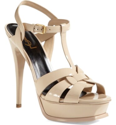 ysl nude sandals