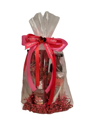 Women's Gift Set Basket Bath & Body Works Mist, Body Cream, Hand Cream, Soap