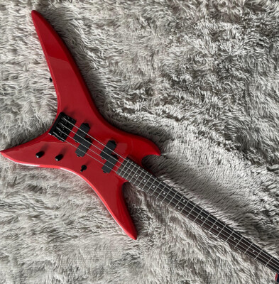 4-strings Stealth Bass Guitar Red NJ Rosewood Fretboard 24 Frets Free Shipping