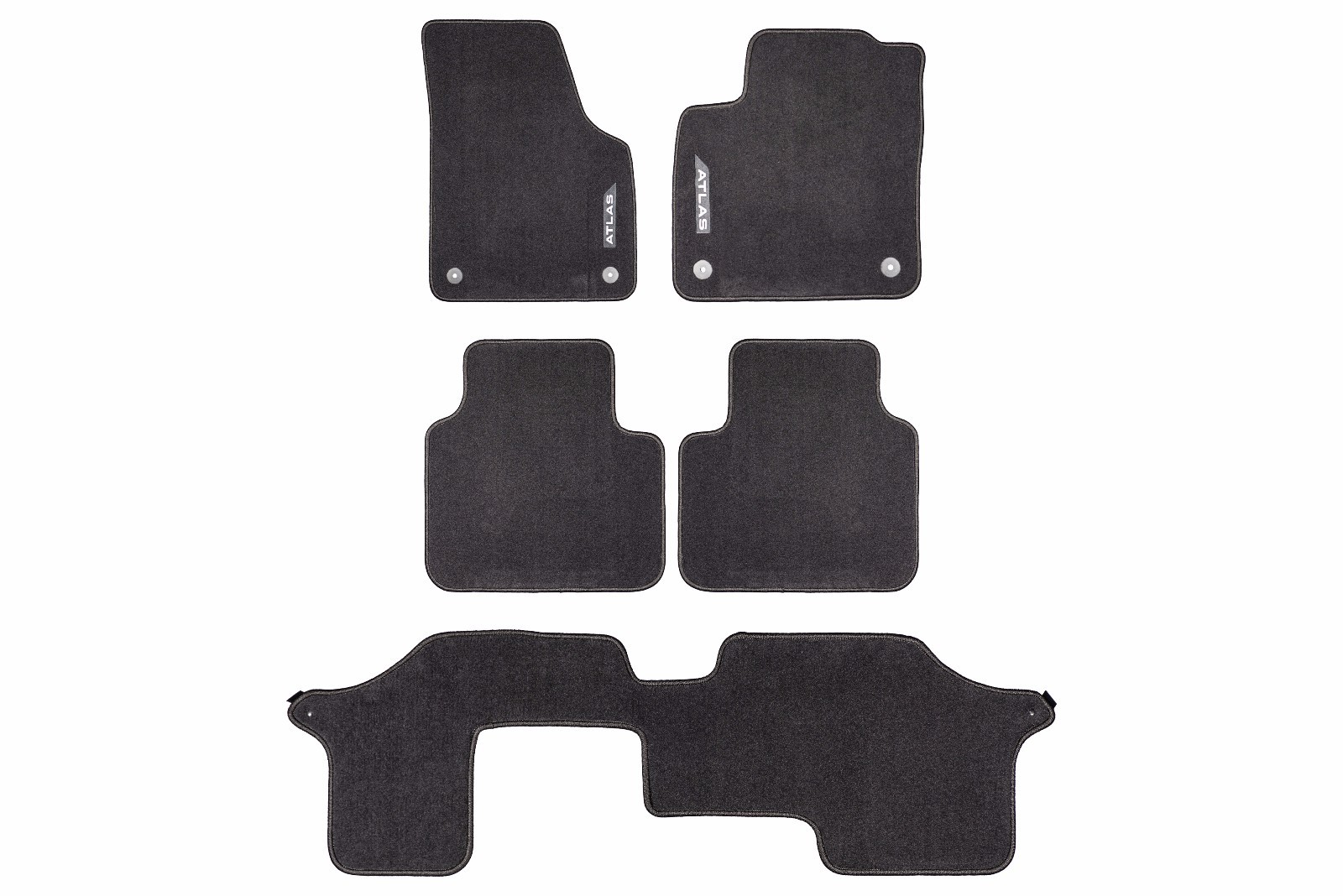 Juego de alfombrillas de piso para VW Atlas 2018-2019 (P/N MojoMats)
