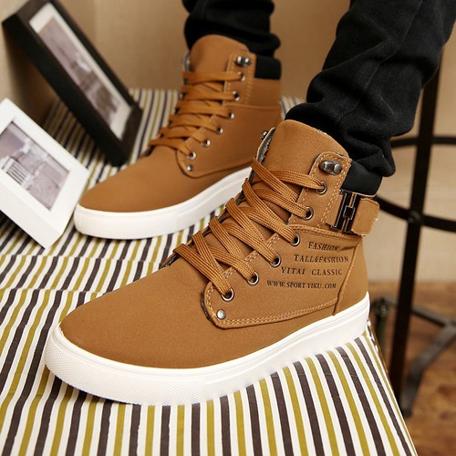 Mens Casual Shoes Canvas Oxfords High 