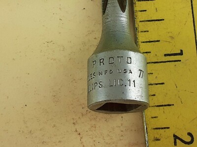 Vintage Proto 5241 #2 Phillips Head Socket Los Angeles Lic.11 USA