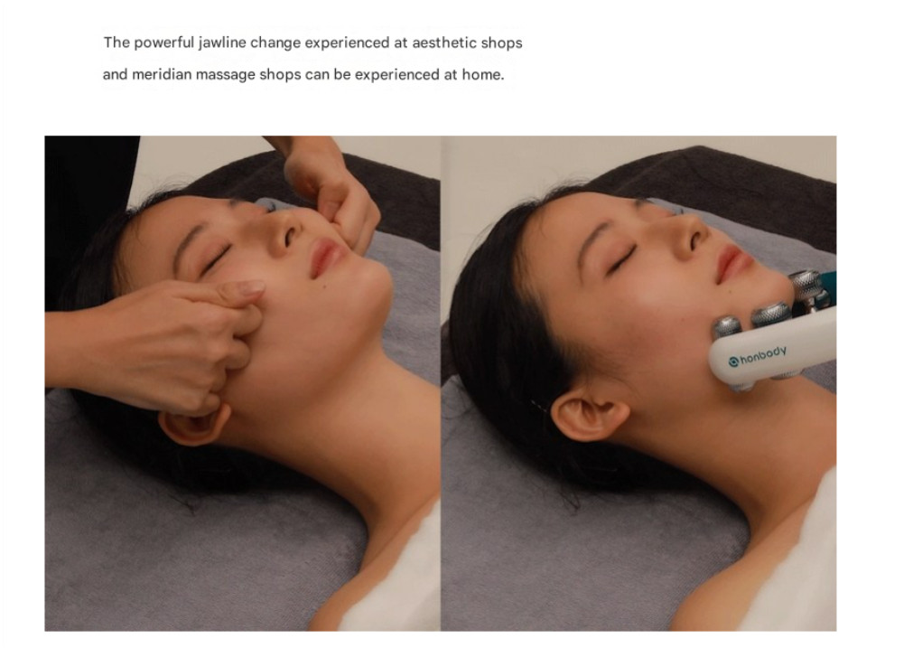 Honbody V-Shape Face Line Massger EMS Roller Anti-Wrinkles Lifting Anti-Ageing