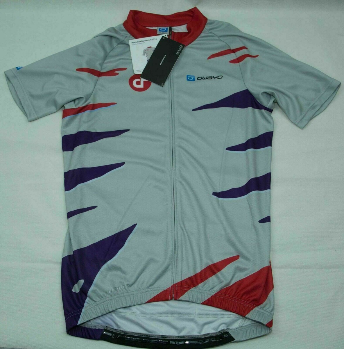 Maillot Cyclisme Owayo Blanc Taille L (étiquette XL) - Très Bon état