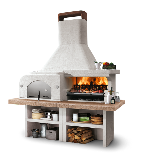 Palazzetti Gargano 3 Barbecue da Giardino a Carbone o Legna - 204 x 95 x  266cm (803101240) | Acquisti Online su eBay