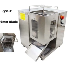 TECHTONGDA QSJ-T Commercial Meat Cutter Slicer Grinder with 6mm Double Blade110V