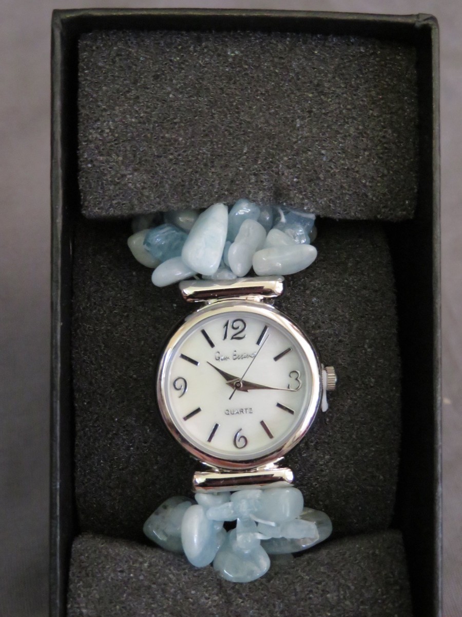 Gem Essence Blue Quartz Watch Stretch Bracelet Gem Essence | Accessories | Gem Essence Blue Quartz Watch  main image 4
