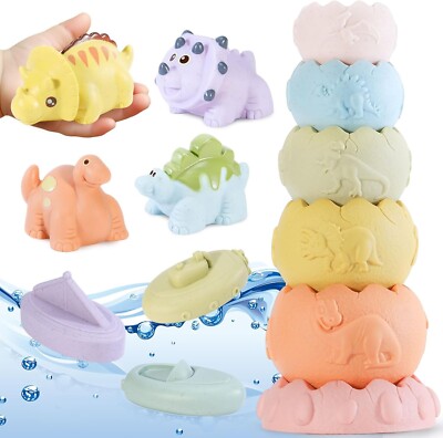 Baby Dinosaur Bath Toys for 1-3 Year Olds, Dinosaur Toys/3 Bath