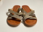Lucky Brand Womens Hallisa Sandal Strappy Leather Cross Top Moss Green 8 — photo 7