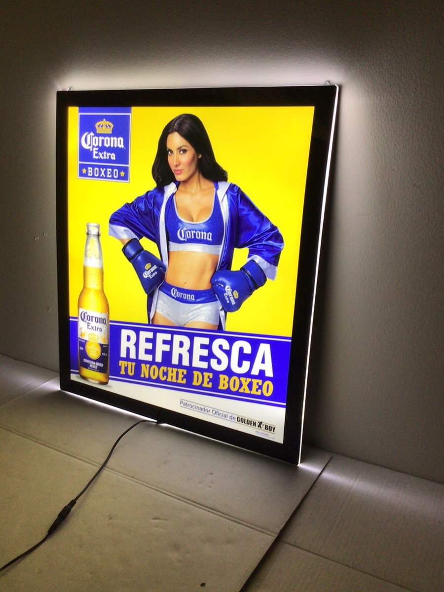 Corona Extra Beer Boxing Model Girls LED Light Up Display Sign