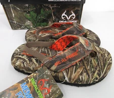 REALTREE OUTFITTERS SANDALS Toddler Boy Size 10 Memory Foam CAMOFLAGE New In Box