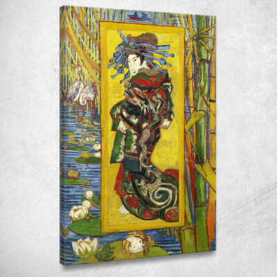 Kurtisane After Eisen Vincent van Gogh, vvg119 Gemälde auf Leinwand gedruckt