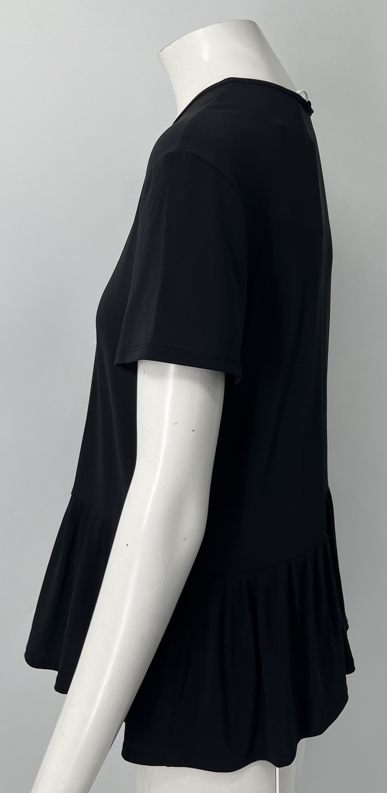 FILA Camicia a maniche corte The Row nera elasticizzata orlo taglia M