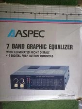 ASPEC 7 BAND GRAPHIC EQUALIZER MOd:AR-200, ILLUMINATED FRONT DISPALY,200 W