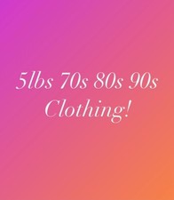 5lbs 70s 80s 90s MIXED VINTAGE CLOTHING. SWEATERS, BLOUSES AND PANTSUIT 