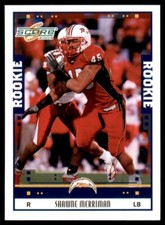 2005 Score Shawne Merriman Rookie San Diego Chargers #342