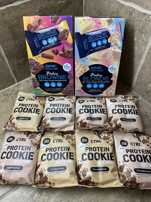 LOT OF 31 Protein Brownies & Cookies GNC Blondie, CTRL Protein Cookie