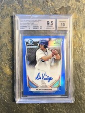 2014 Bowman Chrome Draft Alex Verdugo Auto Blue Refractor /150 BGS 9.5/10 Gem +!