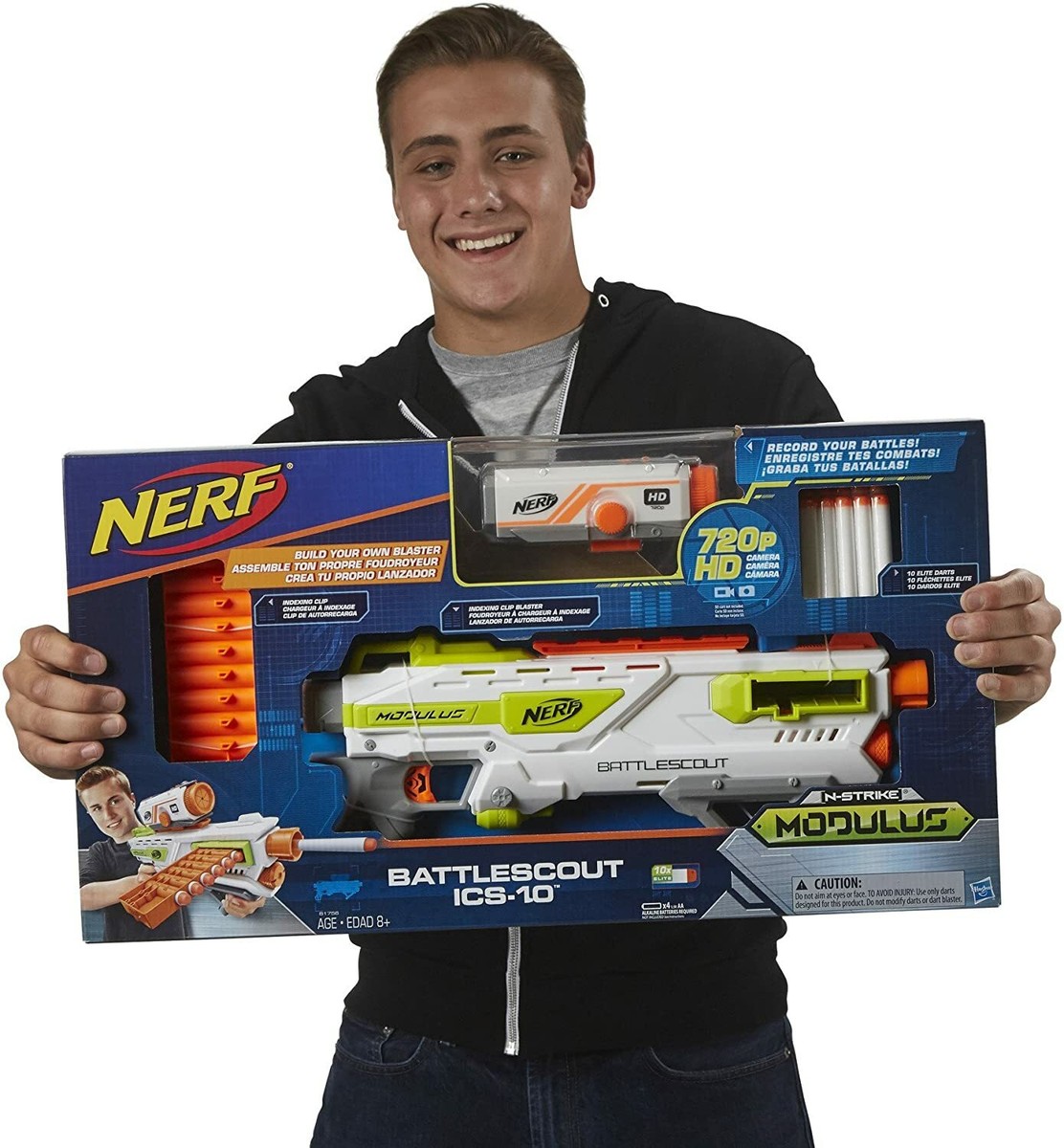 Nerf - Modulus Recon Battlescout - ICS-10 Blaster Gun w/720p