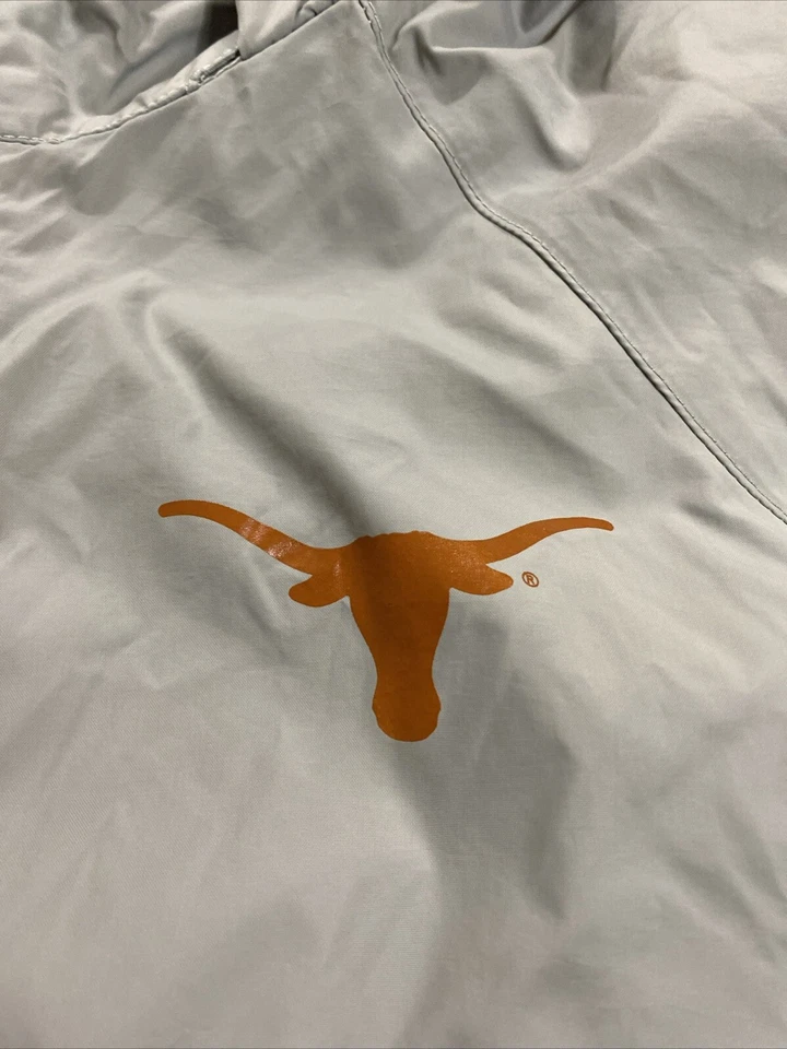 Texas Longhorns Windbreaker Womens XL Gray Full Zip Hoodie Pockets Columbia - Image 3 of 4