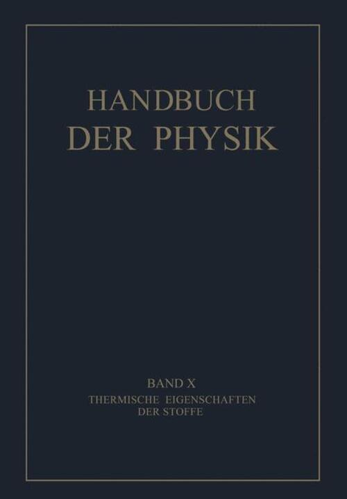 Thumbnail - Thermische Eigenschaften Der Stoffe F. Drucker (u. A.) Taschenbuch