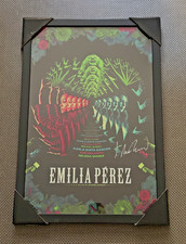 Selena Gomez EMILIA PEREZ movie poster SIGNED BY DIRECTOR JACQUES AUDIARD