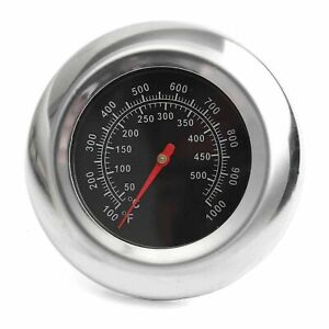 Barbecue BBQ Smoker Grill Thermometer Temperature Gauge 50-500°C Stainless Steel