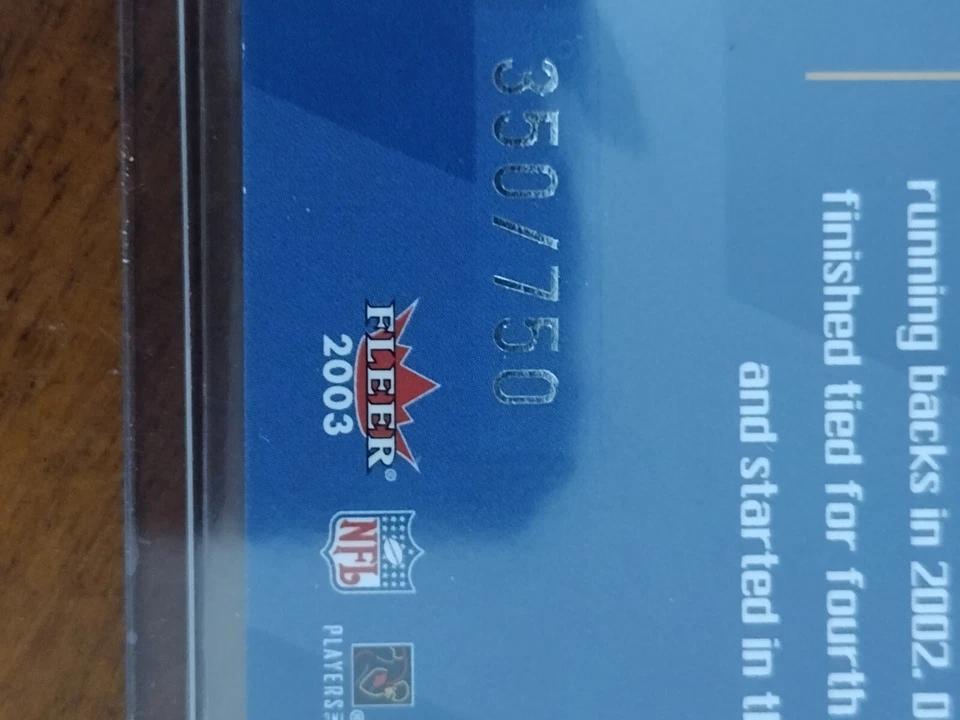 2003 Fleer Focus - NFL Shirtified #12NS Deuce McAllister /750 - Image 3 of 3