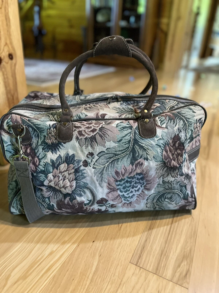 Floral carpet bag sale