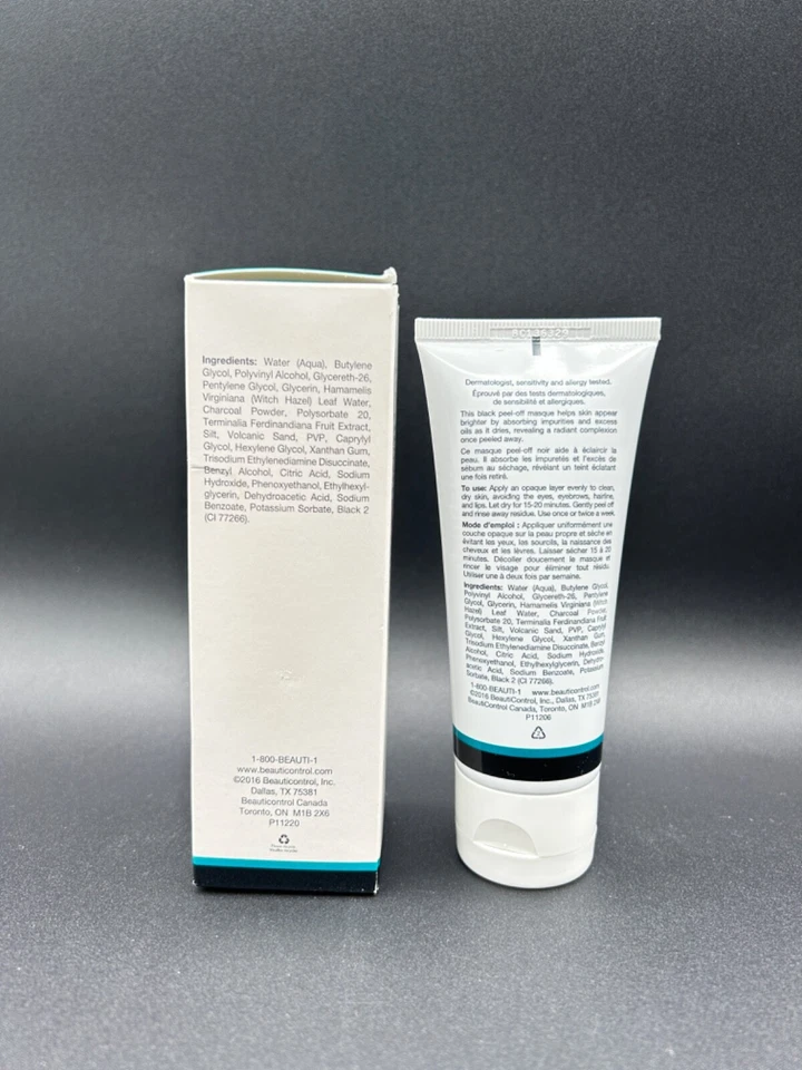 New, Sealed, Beauticontrol Regeneration Brighten Black Peel Off Masque 2.75 oz - Image 2 of 4