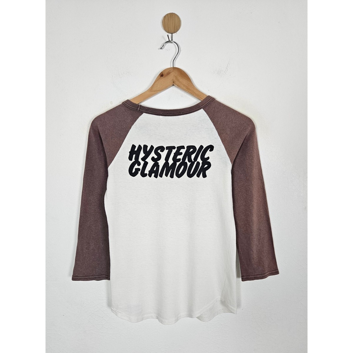 トップス hysteric glamour logo print raglan tee s-l400.jpg