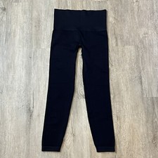 Spanx Look At Me Now Seamless Black Leggings Sz Large FL3515