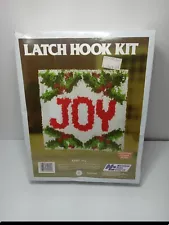 New Vintage Unopened National Yarn Crafts  Christmas Joy Latch Hook Kit # XP80