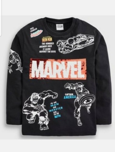 Next Boys Marvel Long Sleeve Sequin 