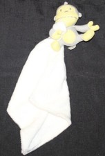 BABY BUM gray/yellow monkey lovey plush security blanket