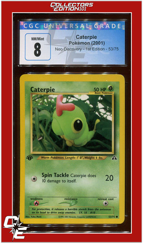 Caterpie (1st Edition) graded CGC 8 for sale on eBay